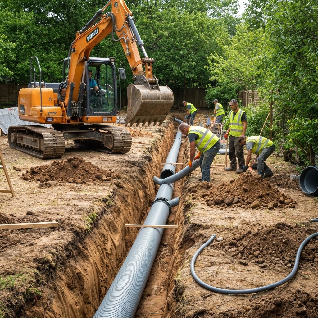 Глубинный дренаж участка